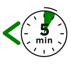 Upload new photos and videos in under 5 minutes on average.